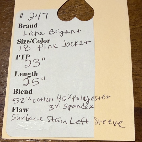 Lane Bryant Pink Moto-Style Jacket with Ruffle Detail Size 18 - Picture 12 of 12